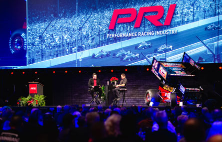 2022 PRI Show Grand Opening Breakfast Ralph Sheheen and Tony Stewart