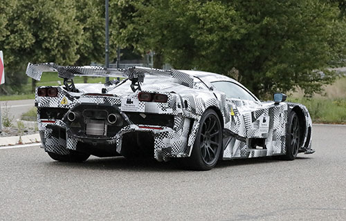 A camouflaged Ferrari F250 spotted in Italy