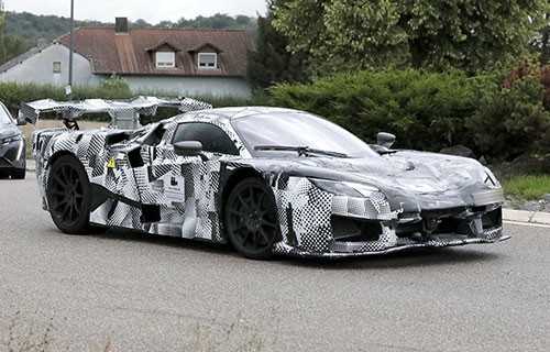 A camouflaged Ferrari F250 spotted in Italy