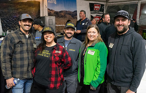 A group enjoying a SEMA mixer