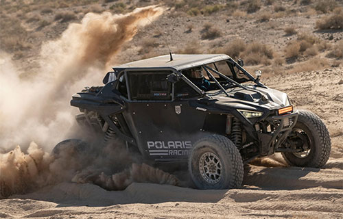 UTV racing through the desert