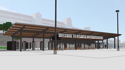 Atlanta Motor Speedway new gatehouses