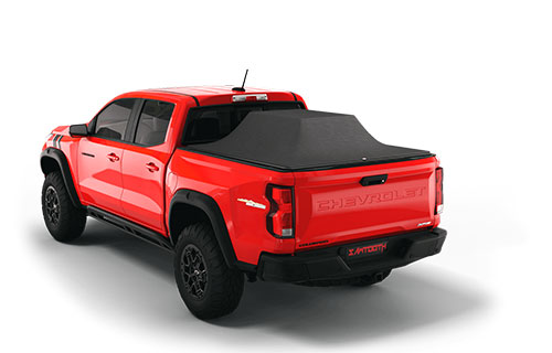 Sawtooth expandable tonneau cover on Chevy Colorado