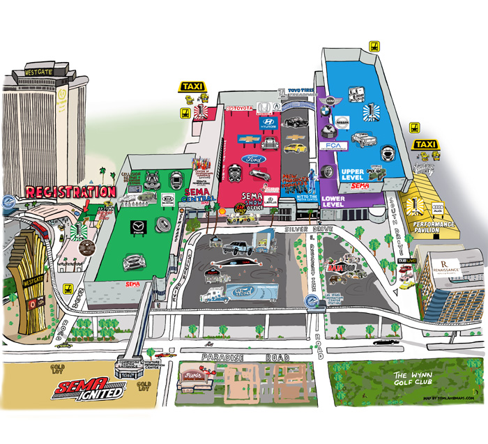 SEMA Show Map Exterior