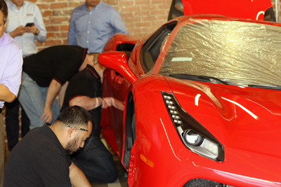 Ferrari Mercedes Measuring Session