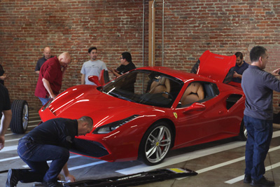 Ferrari Mercedes Measuring Session
